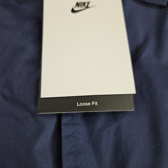 Nike Loose Fit Navy Snap Front Slick Jacket FN3316 410 Men's Size XLarge - Picture 6 of 9